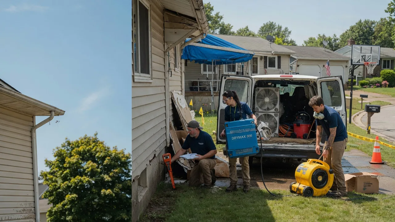 Ceiling Leak Cleanup in Colfax, WI near me